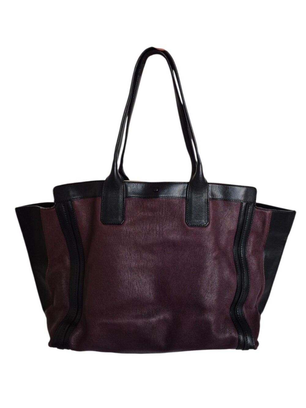 Chloe Alison East West Two Tone Leather Tote Bag